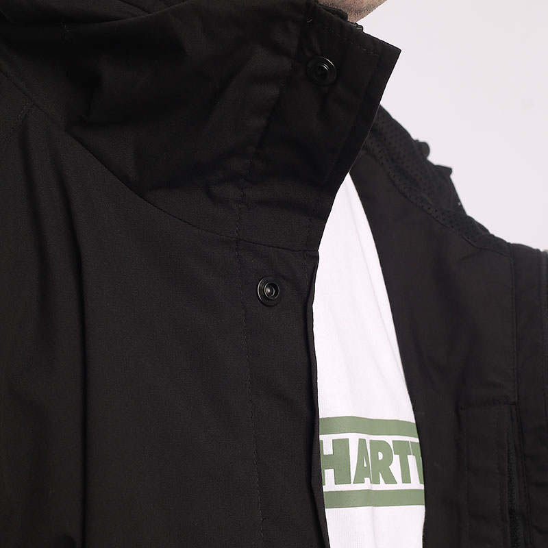 мужская черная куртка Carhartt WIP Prospector Jacket I031356-black/white - цена, описание, фото 6